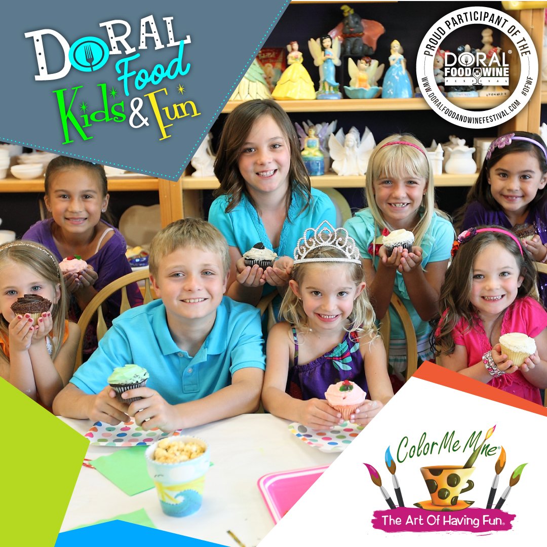 DoralFoodnWine's tweet photo. Its important to strengthen the artistic skills of our children. Thats why we will have our friends from @ColorMeMineDoral on the #DFWF2017 https://t.co/y98zrWSJUb