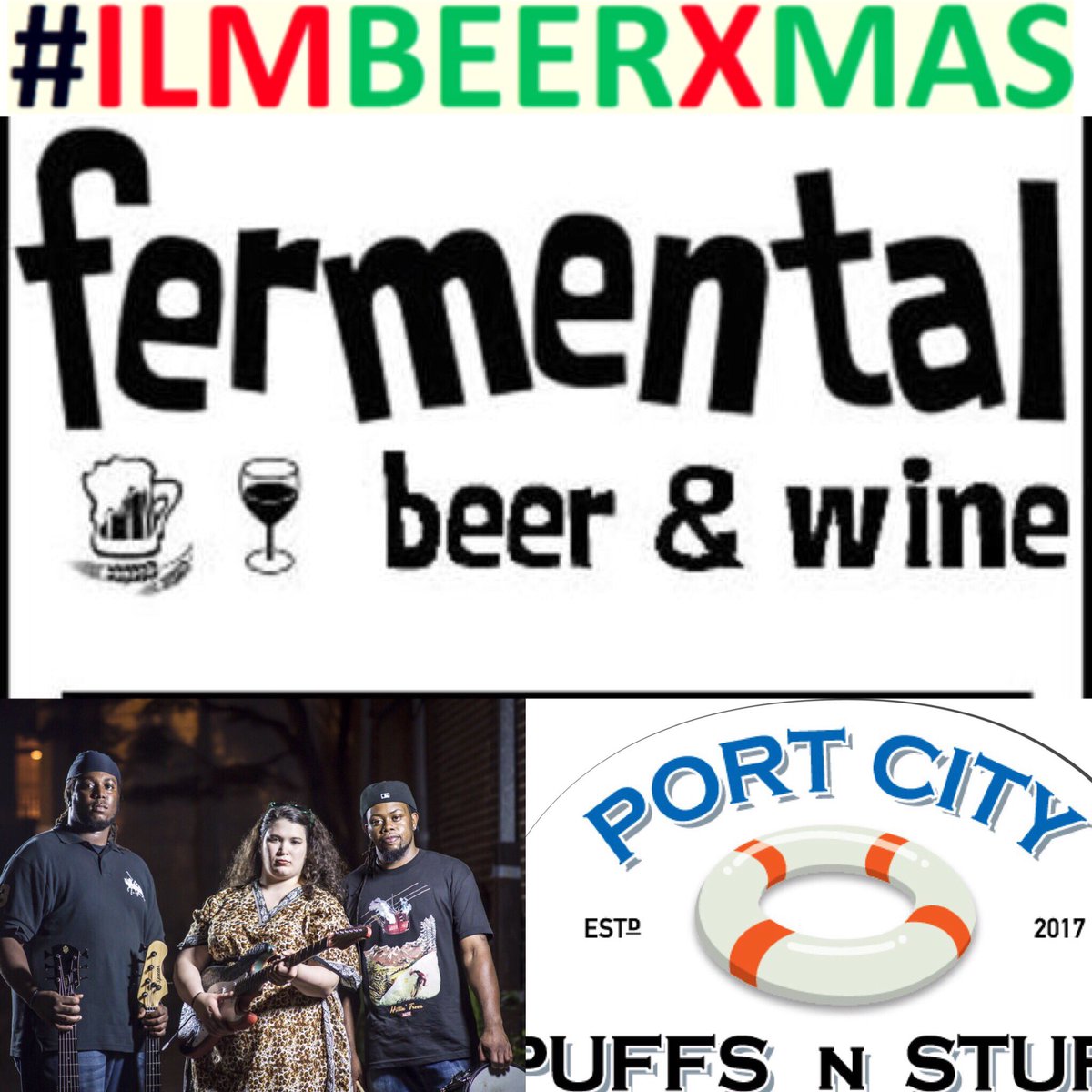 causebeer's tweet photo. Thur Nov 2 #ILMBEERXMAS @FermentalNC - FoodTruck @PortCityPnS - Live Music @emilymusolino 
#ilmbeer #ilm #wilmingtonnc https://t.co/WLNudKIu3A