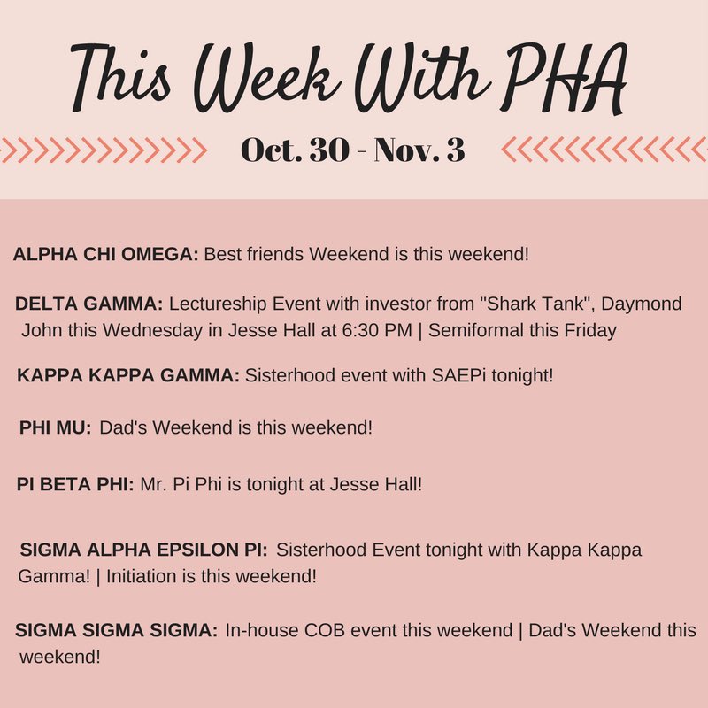 MizzouPHA's tweet photo. Check out what's going on #ThisWeekWithPHA https://t.co/dCjzhiAIsh