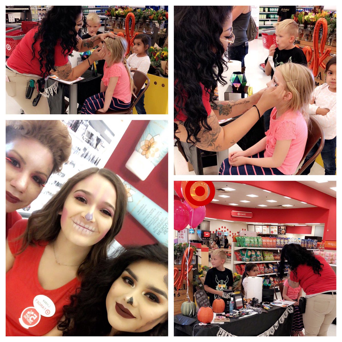 Today our #BeautyTeam was driving sales with our first #HalloweenMakeup day hosted at #T1805! #D250 #G295 #Target #TargetBeauty #MUA