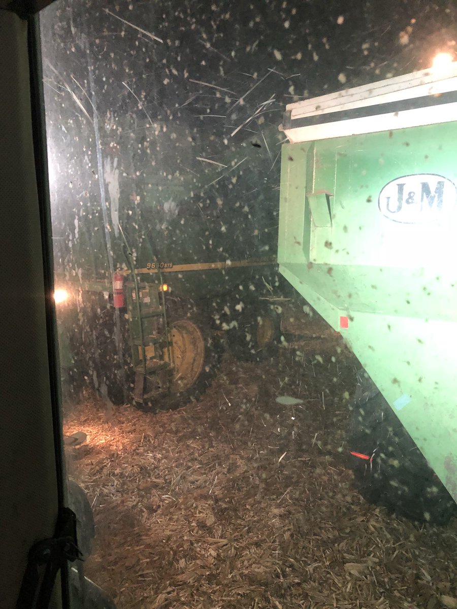 BrandonKoch83's tweet photo. It might be snowing but dkc 45-65 is doing 225 bu so it’s something to smile about #Yieldhunt17 #MyFarmMyYield https://t.co/PIdzc7hLP4