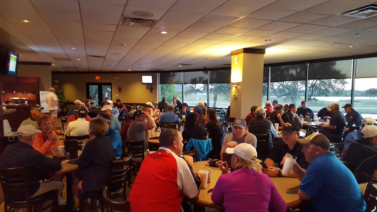 ryanabrey's tweet photo. Great turnout at the @MetrocrestCofC Annual #GolfTournament @ Indian Creek! Thanks to sponsors #Yoozy, @dallasmedcenter & @PlainsCapital https://t.co/GsztKVll1K