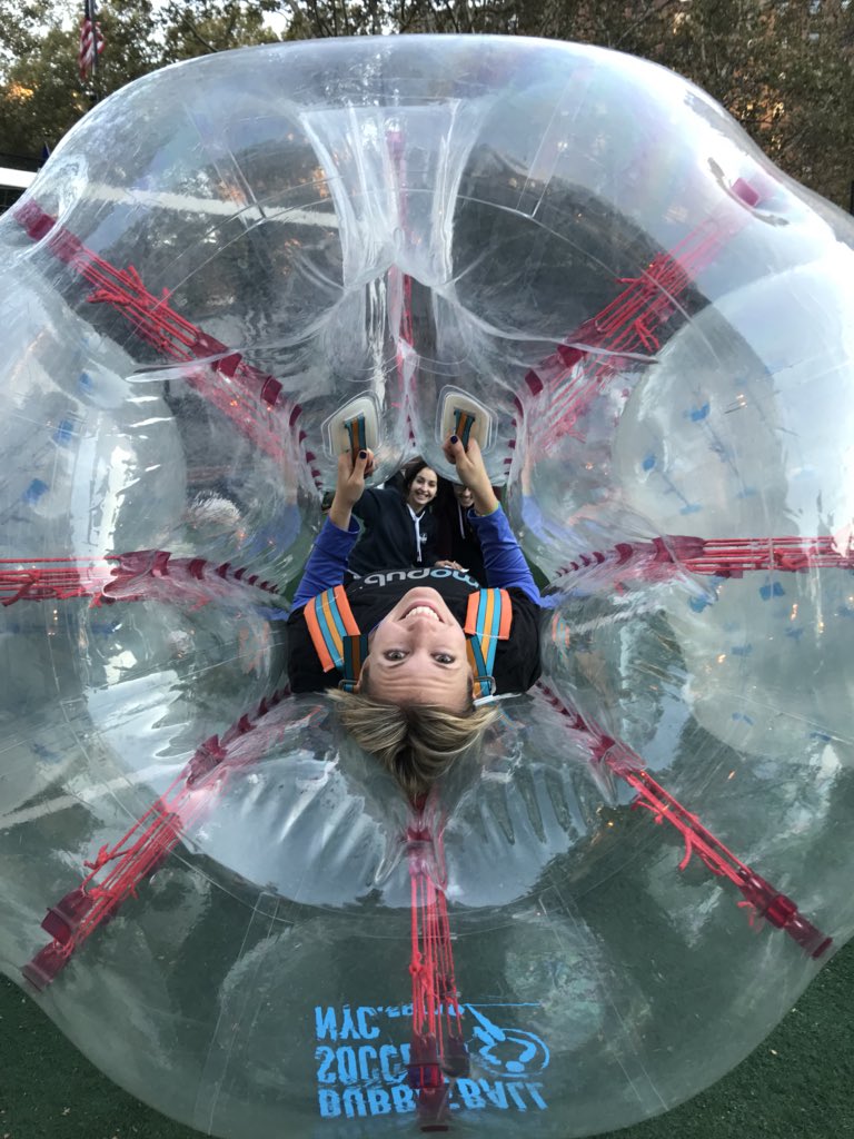 stephaniestran's tweet photo. The latest installment of #MoSoCo is definitely staying with the #KeepMoPubWeird theme! Thanks @bubblesoccernyc for the workout ⚽️💪🏽 https://t.co/diTZmOdWLg