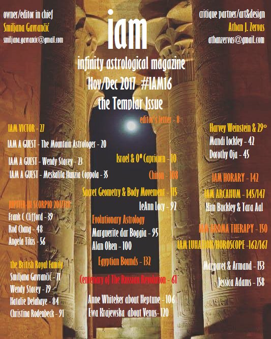 smiljanagavran4's tweet photo. CONTENTS for Nov/Dec #TheTemplarIssue #IAM16
@VictorOlliver @AthanZervas @WendyStaceyA @Astroair @annewhitaker @AstrologerFrank etc https://t.co/sHVnCRTCqV