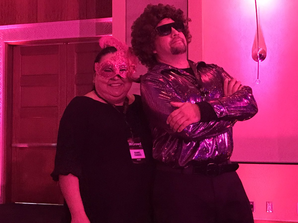 Orion9874's tweet photo. Isabel and Mike S. Two of the best leaders I've had the pleasure of working with. @MissionTxTech #BeMagenta #BeYou #InCrowd2017 https://t.co/DZi1clcZvL