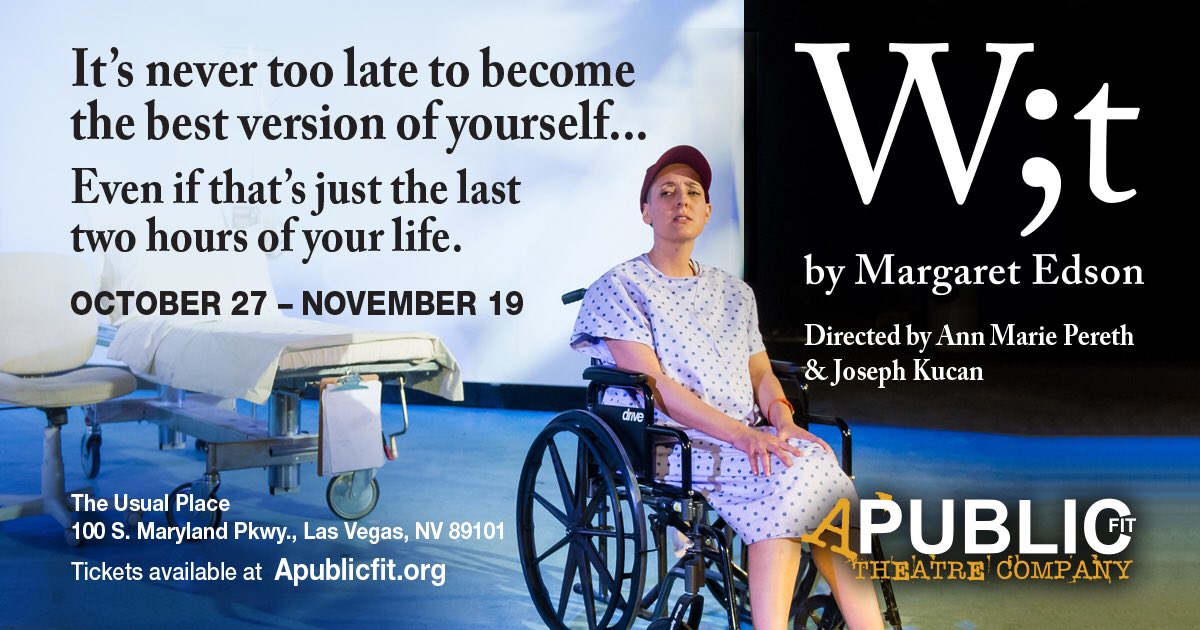 APublicFit's tweet photo. 'W;t' received a 5 star rating from EAT MORE ART VEGAS. tickets at https://t.co/Uaog5JVfUp #standingovations #beautifulplay #lvtheater https://t.co/8tUiJwaIef