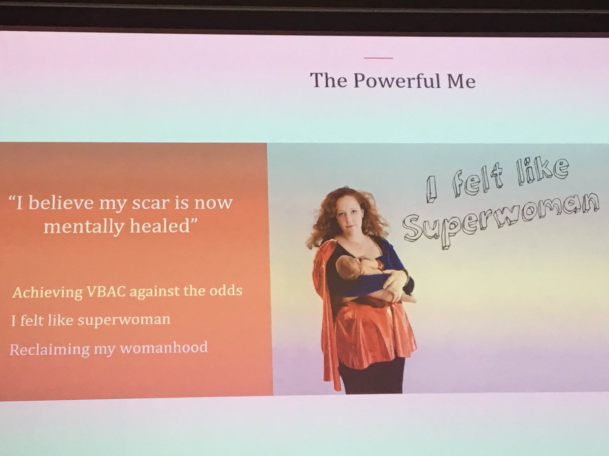 hannahdahlen's tweet photo. @optimalclamping @abcnews Mental healing of the scar after Caesarean section is important as women felt like superwoman when achieving a VBAC #ACM2017 @HazelKeedle❤️ https://t.co/pJoVhVdNFz