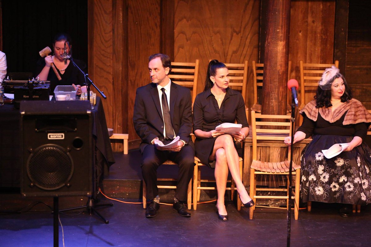 asmithharrison's tweet photo. #LendMeAnEar 14 THE JOAN DAVIS SHOW #oldtimeradio #fundraisers #radioplay #comedy #foley #voiceovers #atlantaactors #voiceacting https://t.co/DlqMqcif8l