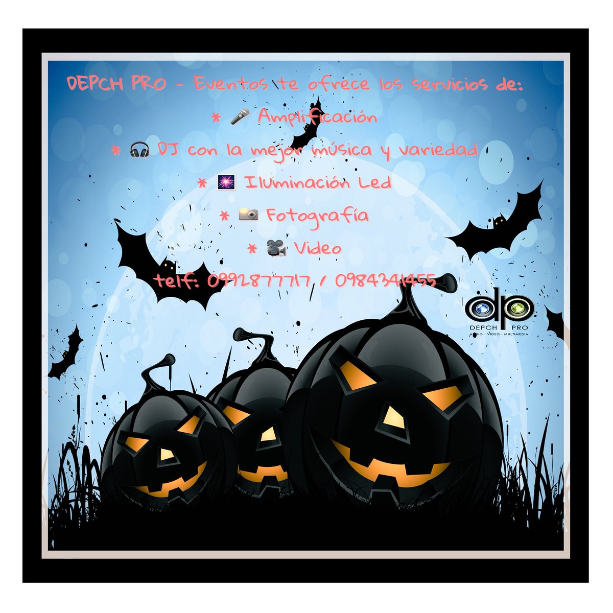 depchpro's tweet photo. #DEPCHPRO  #Eventos #party #music #HappyHalloween👻🎃 https://t.co/Fm5P1m8Crf