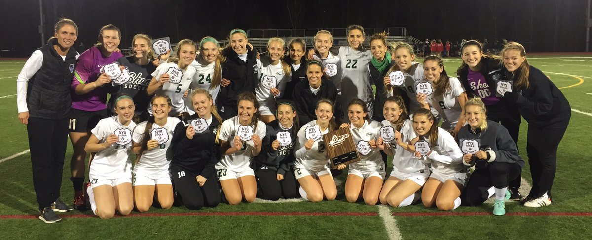 ShenAthletics's tweet photo. It was a pretty good day to be a Plainsmen Soccer player! Congrats @ShenSac &amp; @ShenGirlsSoccer who both win Sectional Championships! #2Chips https://t.co/URk0x4OmKz