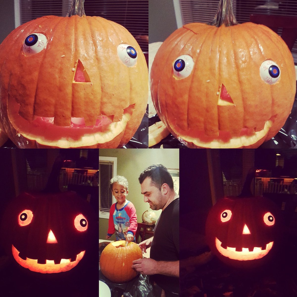 driverseatssm's tweet photo. #pumpkincarving #Family time. Our son designed and picked out the eyes #DSSSM https://t.co/YWAnGvybBK