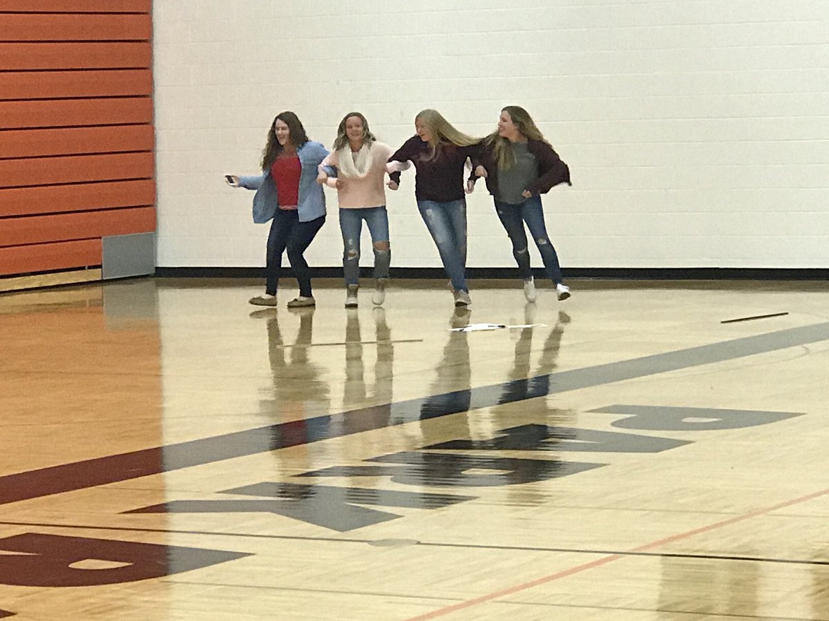 parkrapidsmath's tweet photo. The fun with learning math. Doing physical movement with linear and angular velocity. #prmath https://t.co/T5Hc4LE641