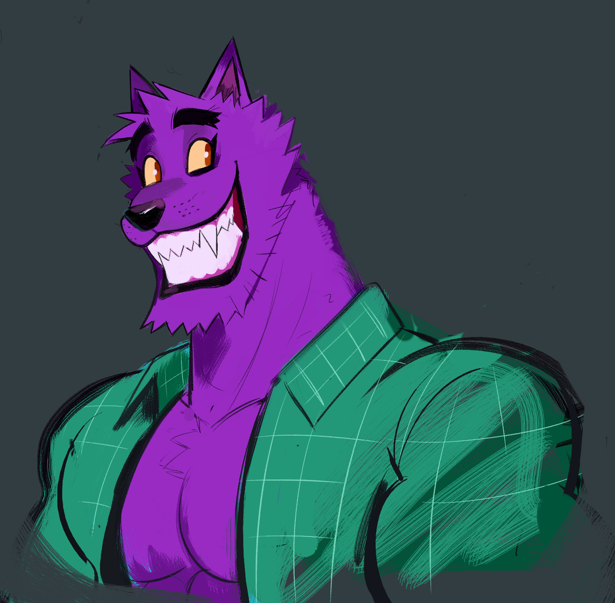 so i designed enid's werewolf dad bernard [and her bros!] and danny n i collabed on wilhamena ???? i luv them 