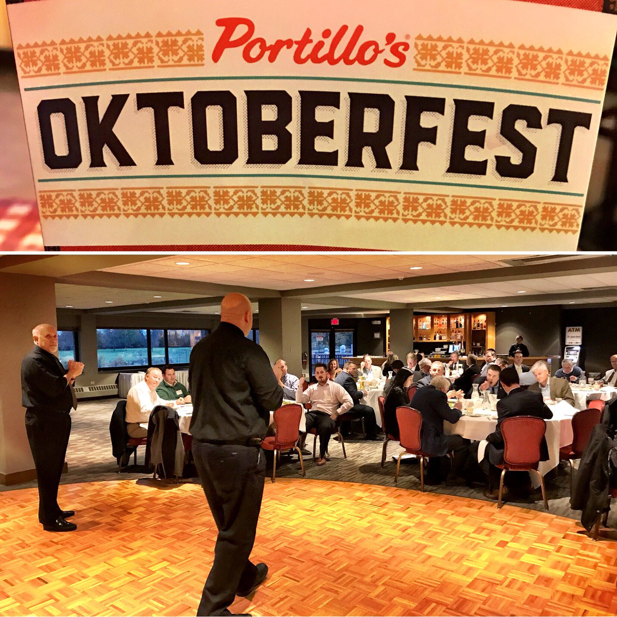 GITImprov's tweet photo. Thanks to A.J. Gallagher for having us entertain @ their event, &amp; to @portilloshotdog for the great food post-show! #gitimprov https://t.co/SEICSekzkU