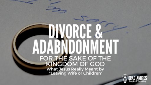 BradAndres's tweet photo. "I’m not sure what it is that you need to divorce or abandon… https://t.co/vgk3bkoSZ5 https://t.co/DkzQzPkF2r
