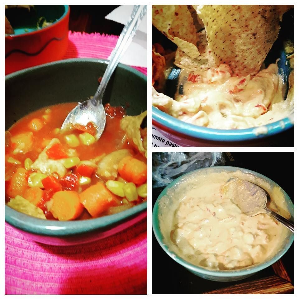 naturalblkgrl's tweet photo. #vegancheesedip made with cashews! and tortilla soup 😁! So proud of myself 😁#delicious #kitchenwitching https://t.co/1R9nLEJk17 https://t.co/NxGZvbteQd