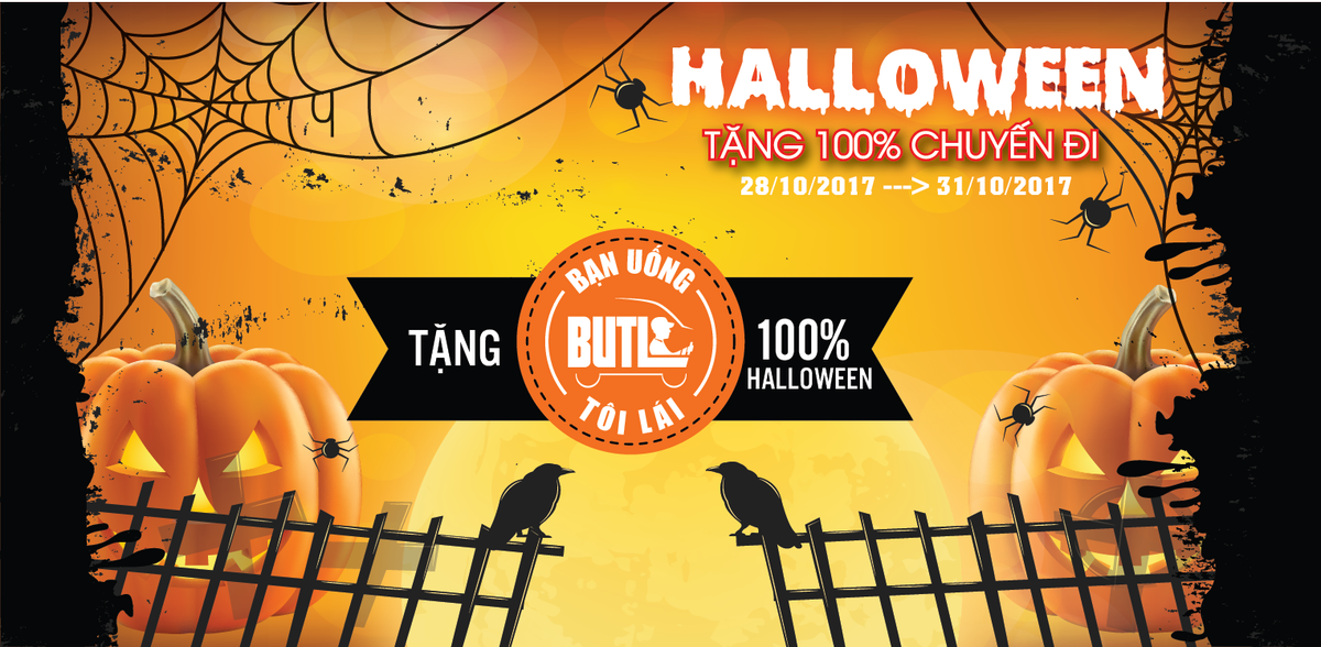 BUTLvn's tweet photo. Mừng HALLOWEEN tri ân KHÁCH HÀNG 👻

🎉Chỉ còn DUY NHẤT ngày hôm nay
Vui lòng giữ tin nhắn từ hệ thống để đưa cho Tài Xế khi sử dụng dịch vụ https://t.co/3nfovs7Itm