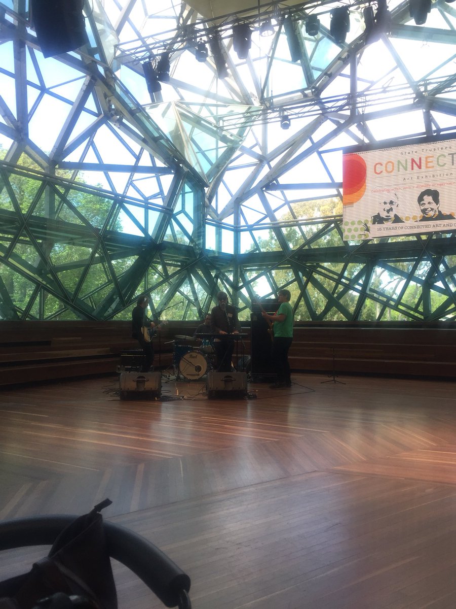chellenicolej's tweet photo. #Connected2017 - what amazing artists performing for us! Thank you @rudely_music #fedsquaremelbourne #statetrustees https://t.co/QKNPgyszTd