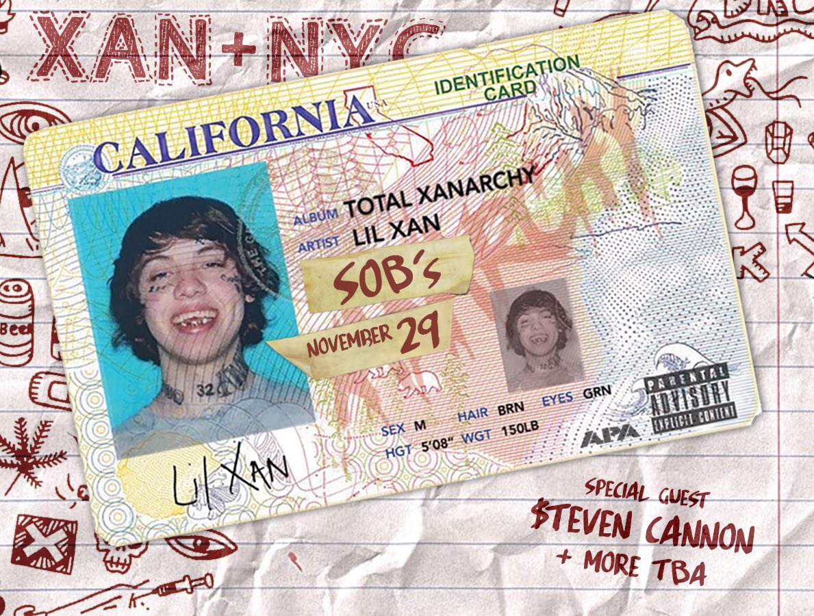 Lil Xan Aka Diego On Twitter Total Xanarchy Coming To New York