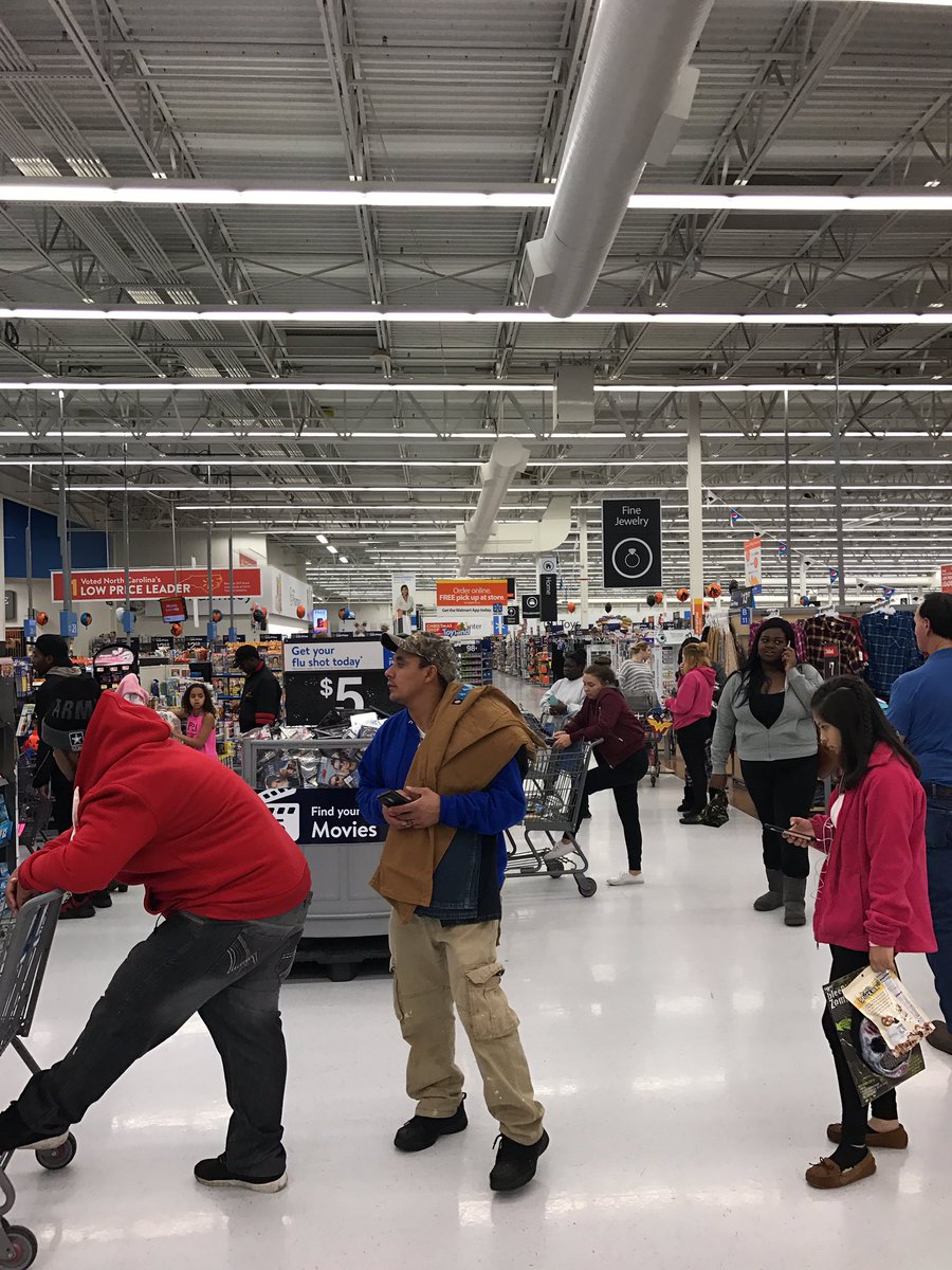 carolinagirl830's tweet photo. @walmart Monroe nc really? You have over 20 registers and 5 or 6 open? And worst of all employees up front sitting on their tails https://t.co/z7S9M50jWO