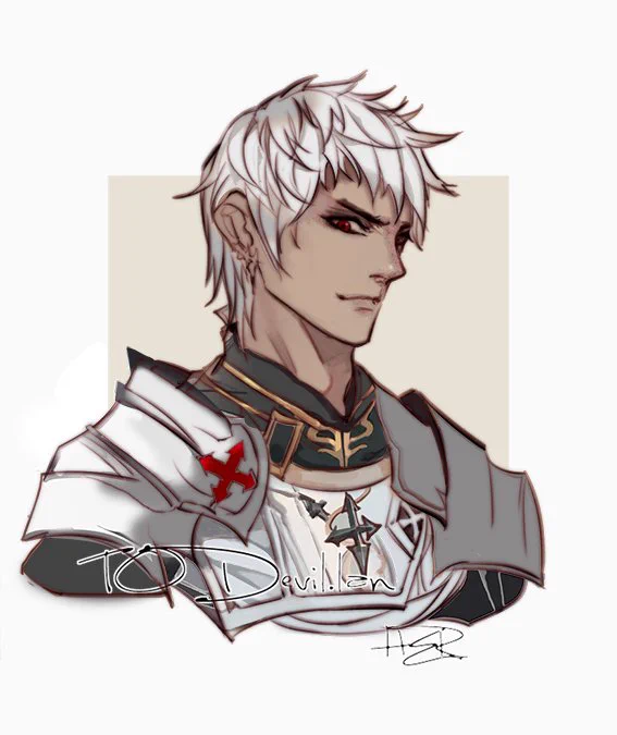 #FFXIV #FF14  drew the character of my friend ,Devil.lan 