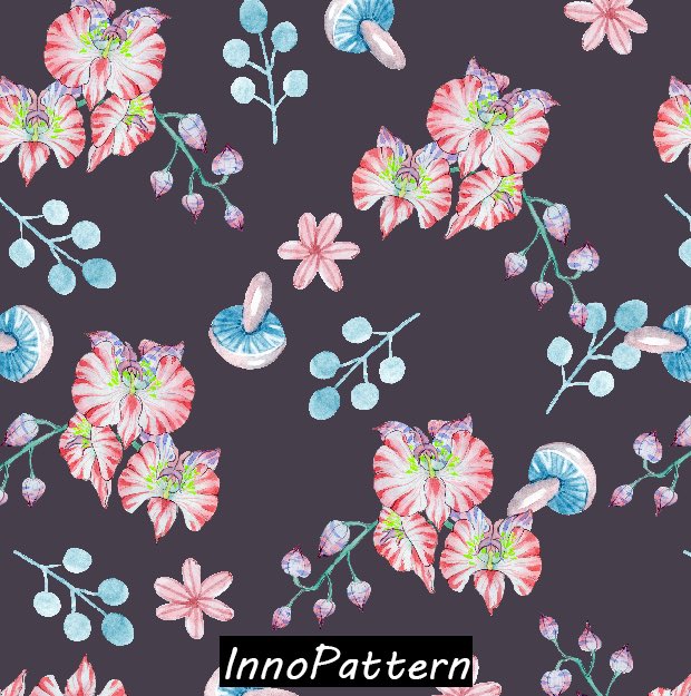 InnoPattern's tweet image. Brand new #pattern #design: #Flower design
Flower with mushrooms 
Like and share it