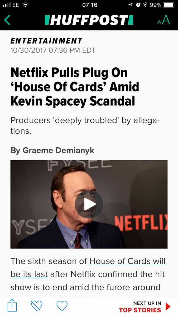 Fuck you Netflix🖕🏾...#SaveSpacey