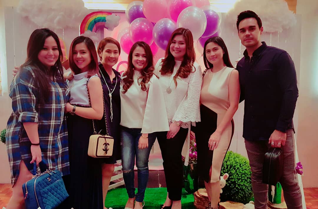 With my CLICK barkada  back when I was with GMA7.  Thank. you Michael and Maybelyn for inviting us in baby Mia Olivia's christening!  ❤🤗