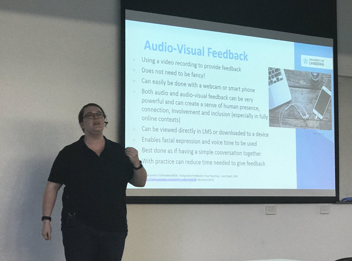 LeJoelleACT's tweet photo. Audio visual feedback and human element @StephKizimchuk #etp17 https://t.co/w72Q8dArmy