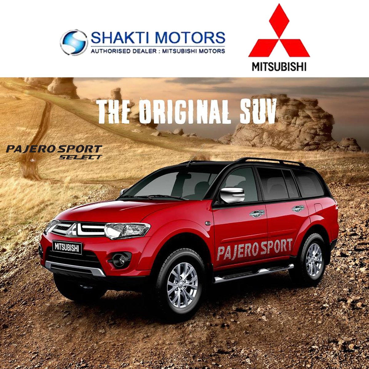 shaktimotor's tweet photo. The #OriginalSUV #PajeroSport Select
 @shaktimotor https://t.co/UaPMgurHKG 
#Showroom in #NaviMumbai 
#Mitsubishi #SmartSUV #SportsCar https://t.co/7NVVzW8dag