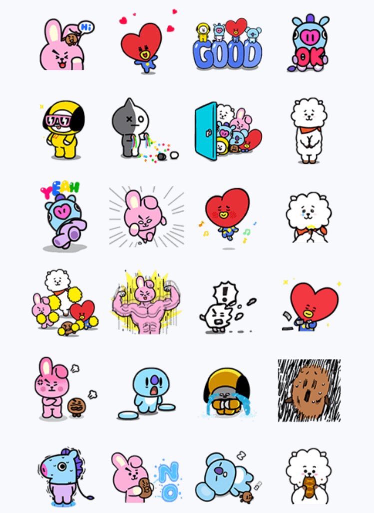 V Arab Fans Op Twitter 171031 خبر ستكرات Bt21 أصبحت متاحة في متجر تطبيق Line ب1 99 دولار A