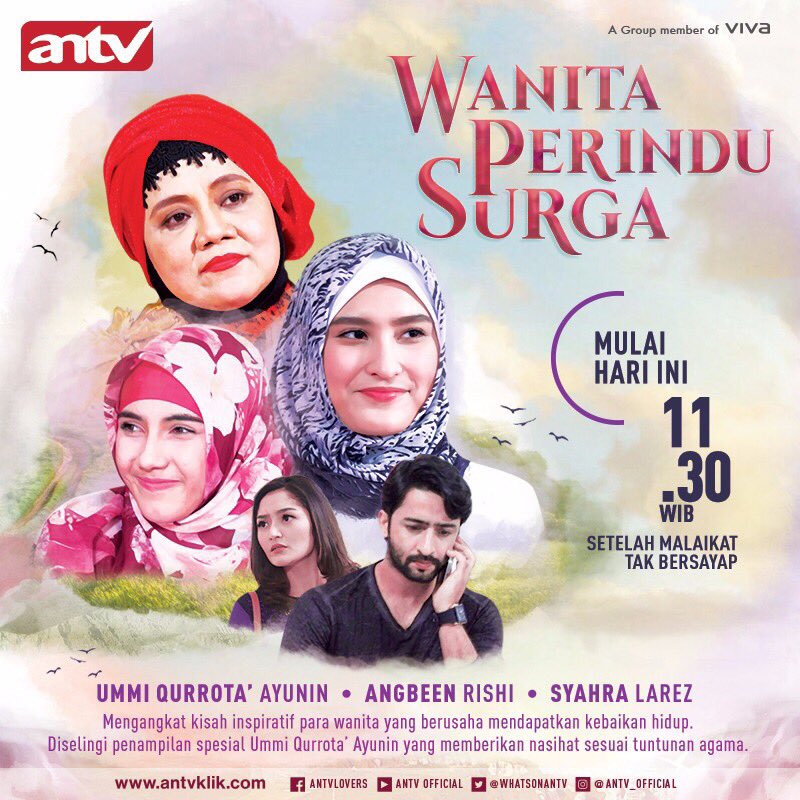 SyulsTM's tweet image. Tayangan Perdana Hari ini di ANTV 🕰 11.30 &quot;Wanita Perindu Surga&quot;
Talent @angbeen  
#tmtalentmanagement 
#multivisionplus
