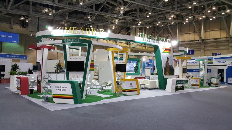 ITU Telecom World 2017 / Zimbabwe Pavilion / 200 Sqm [Exhibition Stands in South Korea] September 25~28, 2017 / BEXCO, Busan, South Korea.