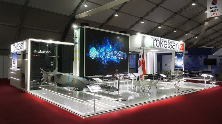 ADEX 2017 / Roketsan / 141.75 Sqm [Exhibition Stands in South Korea] ADEX 2017 / October 17~22, 2017 / Seoul Airport, Seoul, South Korea.