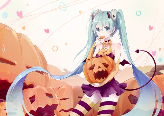 ハロウィン
泣いてるカボチャさんです????

#ハロウィン 
#初音ミク 