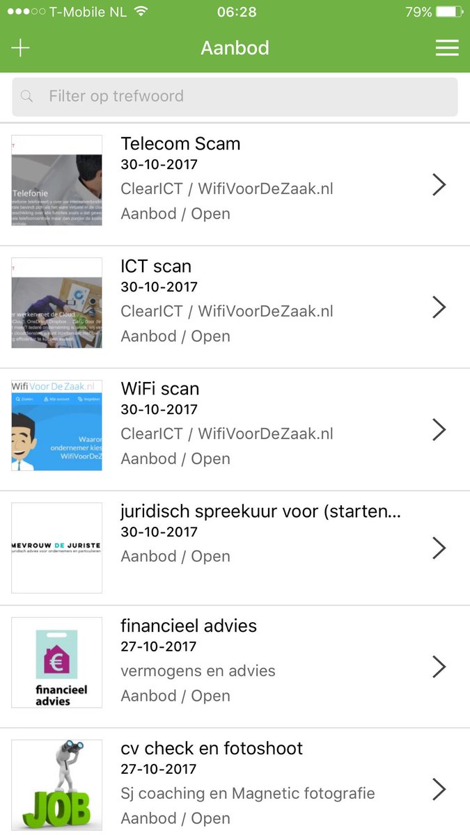 Onder de indruk van niet 1 maar 3 x aanbod van eenmanszaak <a href="/ClearICT/">Rick van den Bovenkamp</a> ! Kom op <a href="/igddoetinchem/">IG&D Doetinchem</a> dat kunnen jullie toch ook? #dtv #mvo #mmm2017