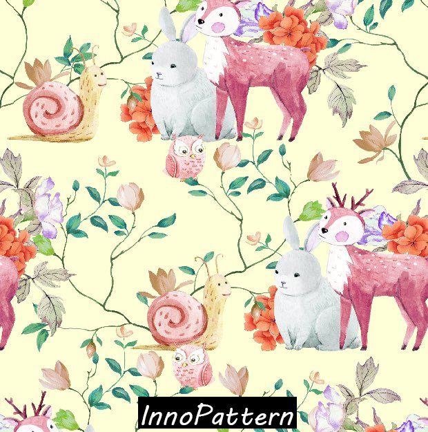 InnoPattern's tweet image. Brand new pattern design: #Flower design
Forest party 
Like and share it 
#cartoon