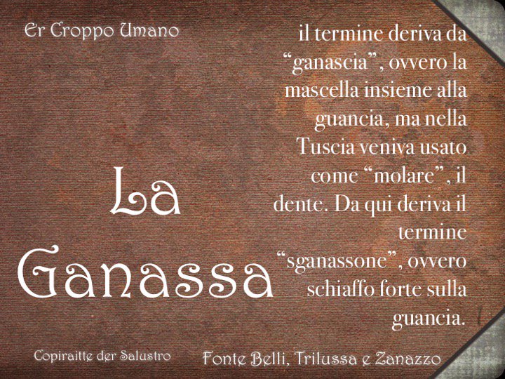 #RomeIsUs Sempre cò le parti der croppo umano così come ereno definite tra er 700 e l'inizzio der 900. Ganassa e scucchia ancora se senteno.