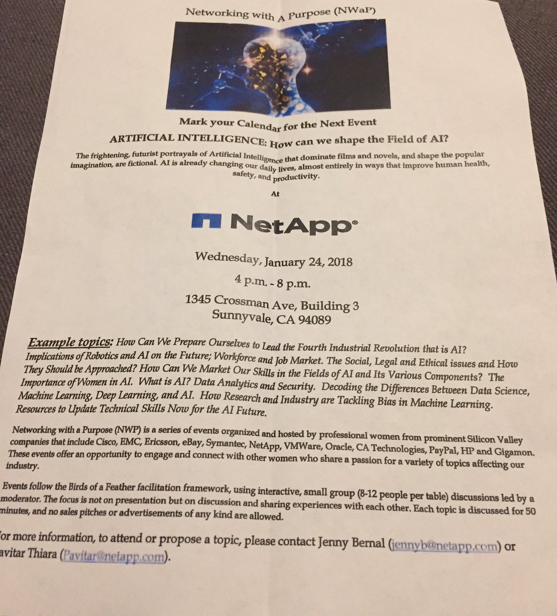 scribblydo's tweet photo. Enjoyed my 1st @nwap_sv event @gigamon today. Looking forward to hosting you next at #NetApp with my @NetApp_WIT colleagues! https://t.co/BbfWtqovtE