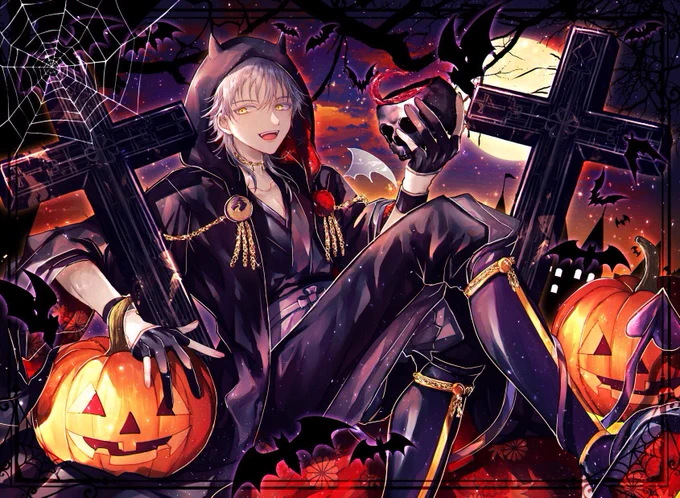 ハロウィン絵間に合うかわからないからとりあえず去年のやつあげておきます 