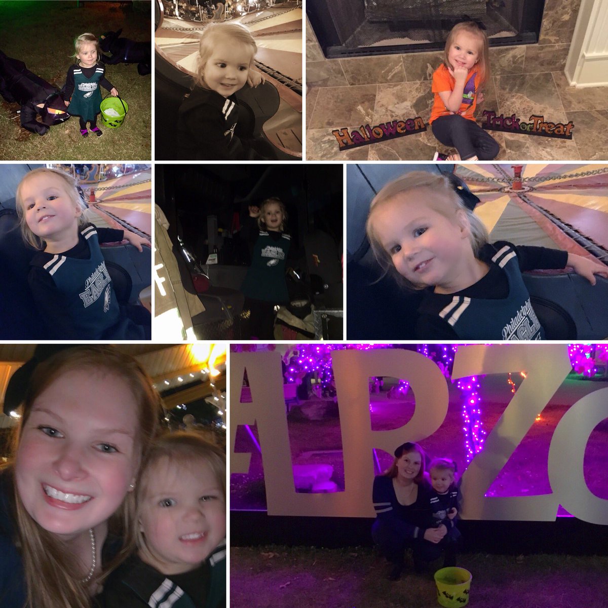 Southern_Leaf89's tweet photo. Holloween fun with this tiny cheerleader! 
Fly, Eagles, Fly 🦅
@waterbugslr Thanks so much, y’all! 
#Holloween2017 
#BooAtTheZoo
#Eagles https://t.co/WuFHZeDsCZ