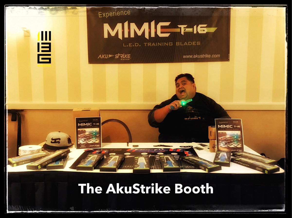 413_group's tweet photo. AkuStrike Knives killed it at the @gsba_usa Sold out in about an hour. These knives will be part of the Battle of the Bayani #413group https://t.co/ouMXO6kAIU
