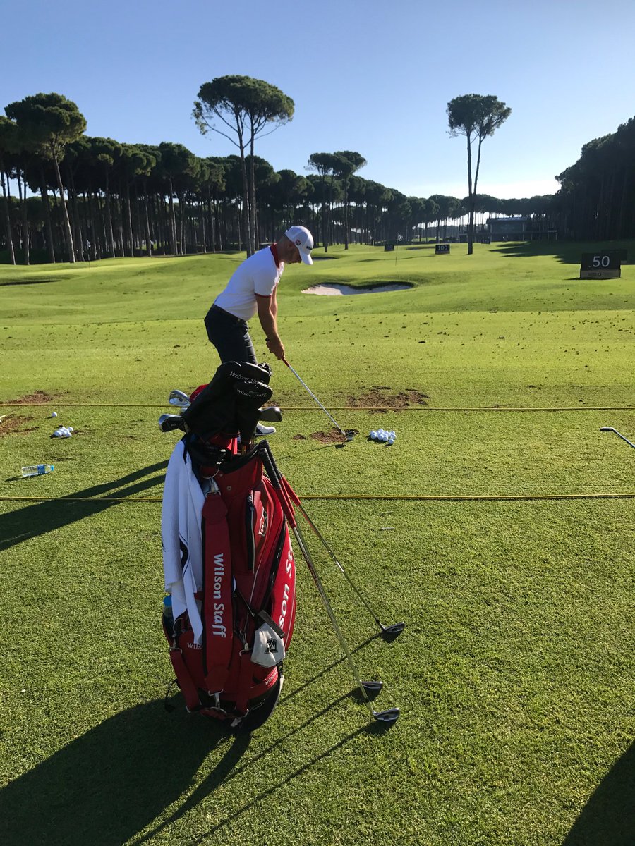 Ontourman's tweet photo. Paul Waring on the range at the Turkish Open @WilsonGolfDE @WilsonGolfUK https://t.co/VNwnIbxWKu
