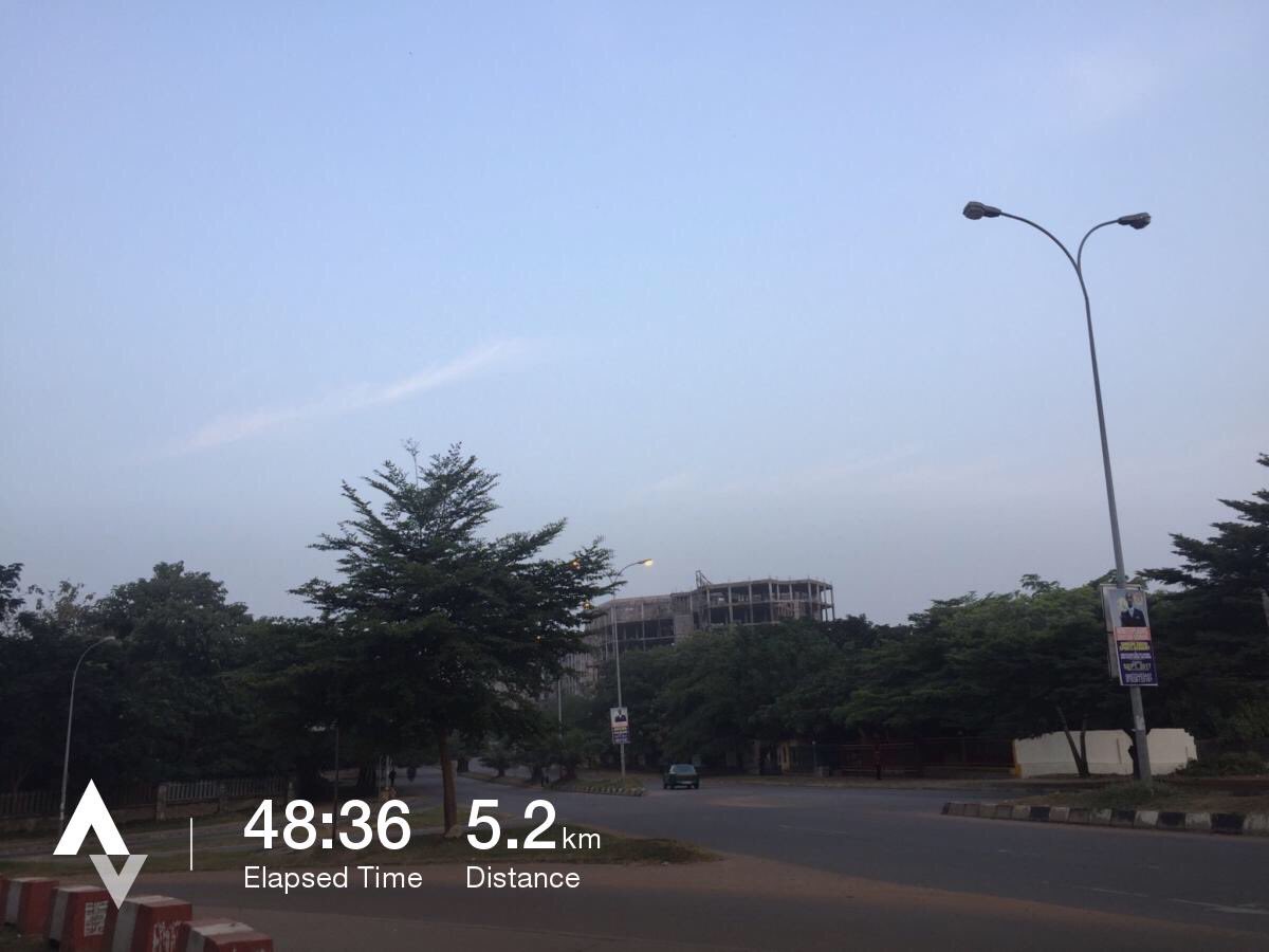 de_menja's tweet photo. Day 4. Pace got better . #GettingBodied #Ripped #NoScales #OnlyKMs #MorningRunWalk #5Kmsfor5days #YesIcan https://t.co/5NsegzHutH