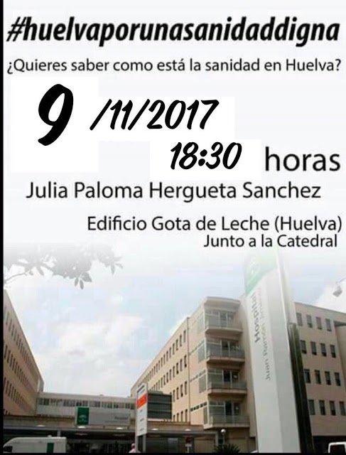 eldemocratalib's tweet photo. #huelvaporunasanidaddigna 
La Dra. Julia Paloma Hergueta expondrá la situación de la Sanidad pública en Huelva.
https://t.co/DSUuoBHkWA https://t.co/OlooGlFzYu