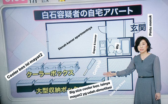 Denah apartemen tempat mutilasi