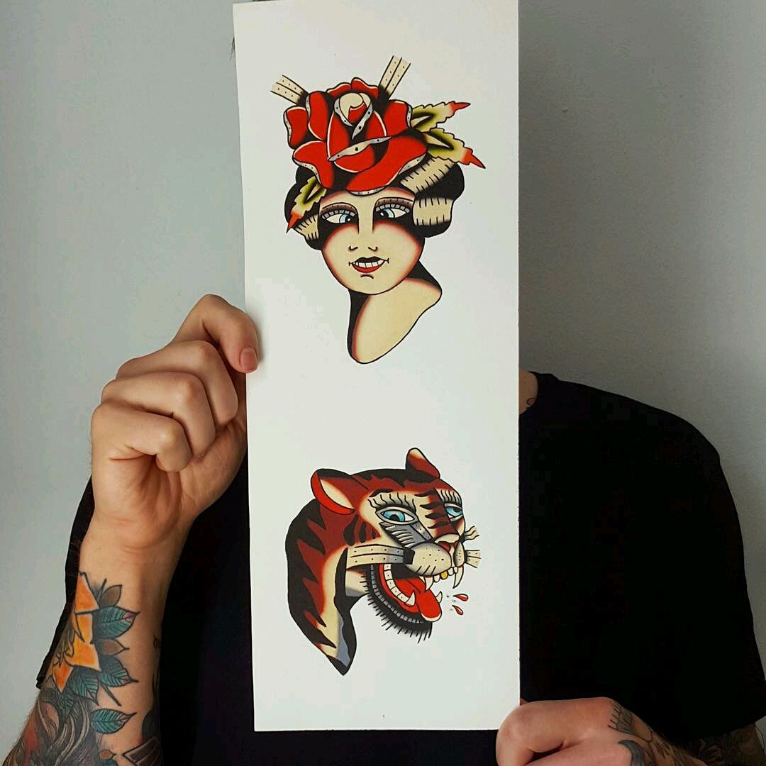 handstyletattoo's tweet photo. Repost of @ruan_haas's sticker poll! Want one? Original painting will be available at the exhibition! https://t.co/PhClZ9550u