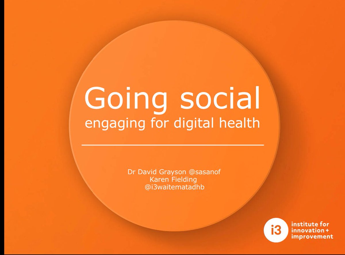 Attending @HINZ_NZ &amp; interested in social media in healthcare? Join me &amp; Dr Karen Fielding tomorrow session 2 Rm 4 @ 4 pm #HINZ2017 #i3Qi