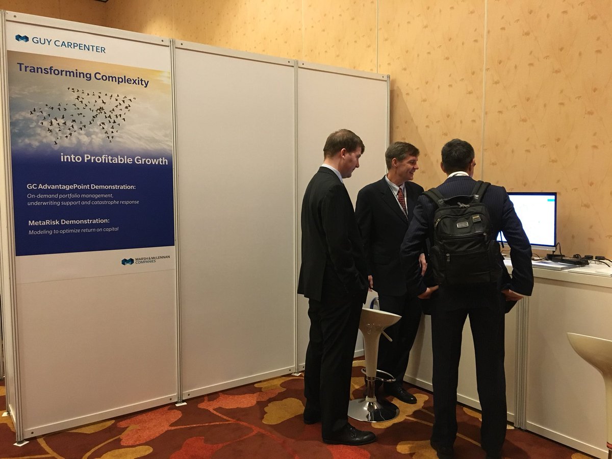 Welcome to <a href="/GuyCarpenter/">Guy Carpenter</a> hospitality suite for demonstrations on GC AdvantagePoint and MetaRisk #SIRC2017 #14SIRC