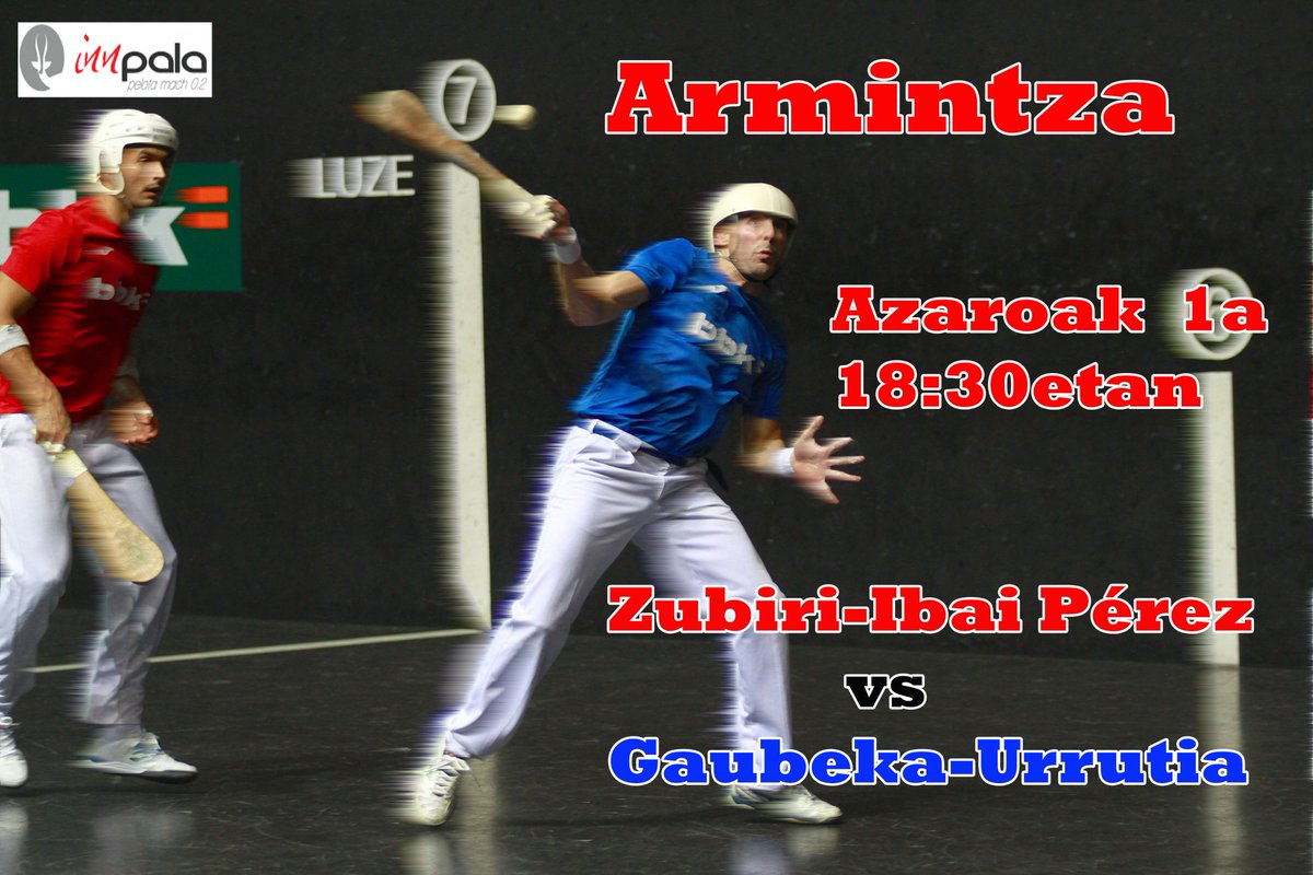 Innpala's tweet photo. Bihar Armintzan, 18:00etan. I.Urrutiaren debuta
Debut de I.Urrutia mañana a las 18:30h en Armintza.
#pelotavasca https://t.co/zHxMVO5FvC